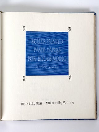 Roller-Printed Paste Papers for Bookbinding