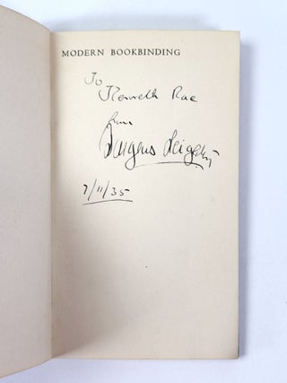 Modern Bookbinding. A Survey and a Prospect (The Fifth Dent Memorial Lecture)
