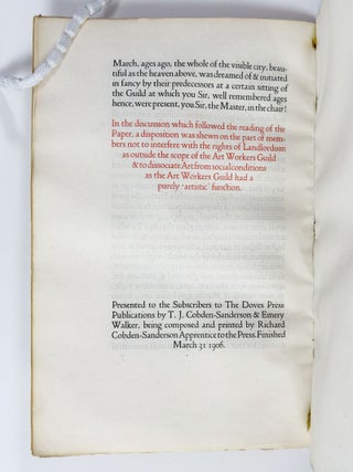 London. A Paper read at a Meeting of the Art Workers Guild